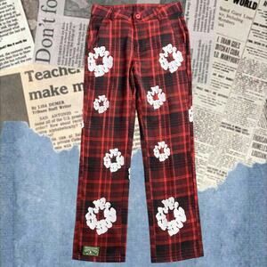 Denim Tears Men's Red Pants